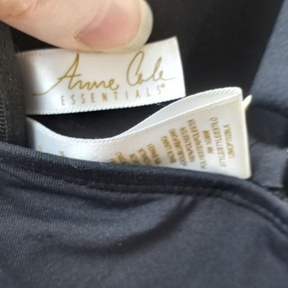 Anne Cole Empire Waist Horse Bit Buckle Black One Piece Swimsuit  8 - Picture 2 of 8